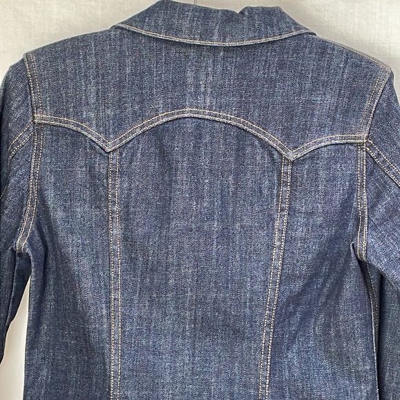 Vintage GAP Stretch Jean Jacket NWOT dark wash - Picture 9 of 16